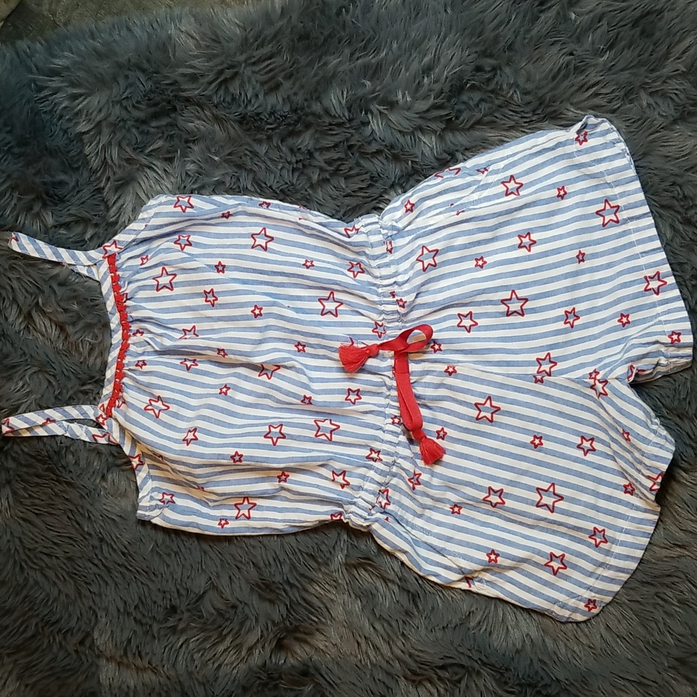 Cat&Jack Red White and Blue Romper